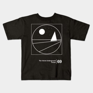 The Velvet Underground - Ocean / Minimal Style Graphic Artwork Kids T-Shirt